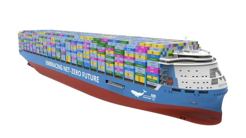 Trung Quốc công bố thiết kế tàu container chạy bằng năng lượng hạt nhân đầu tiên và lớn nhất thế giới